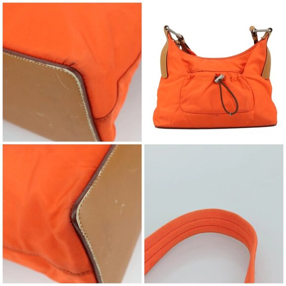 PRADA Shoulder Bag Nylon Orange - Picture 11 of 15